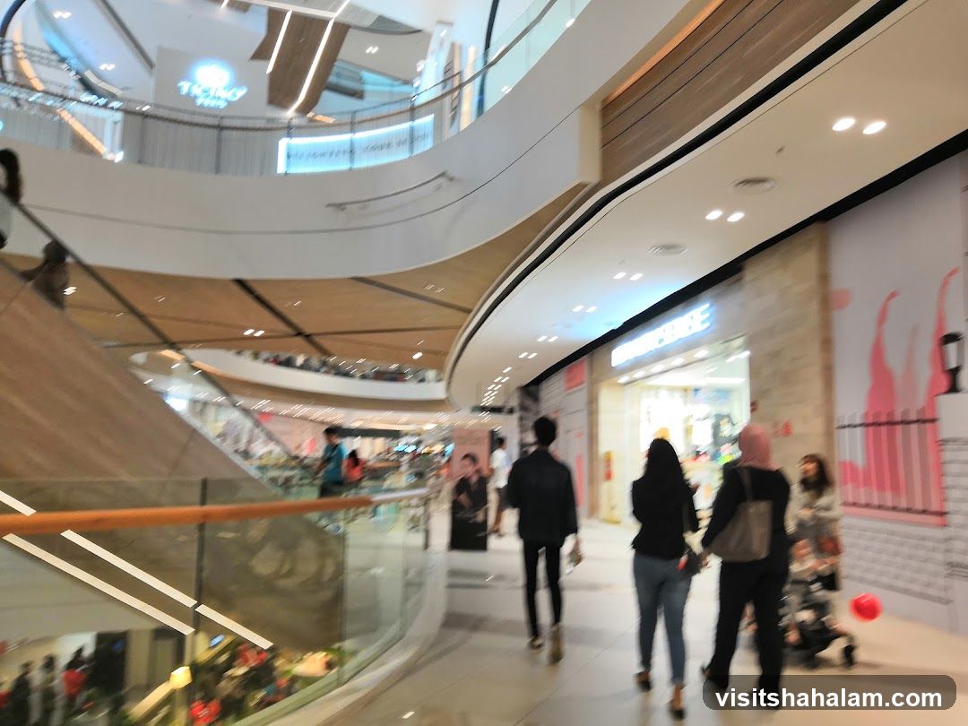 Interior of a modern shopping mall
