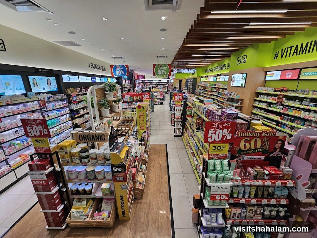 Pharmacy and Skincare Aisles