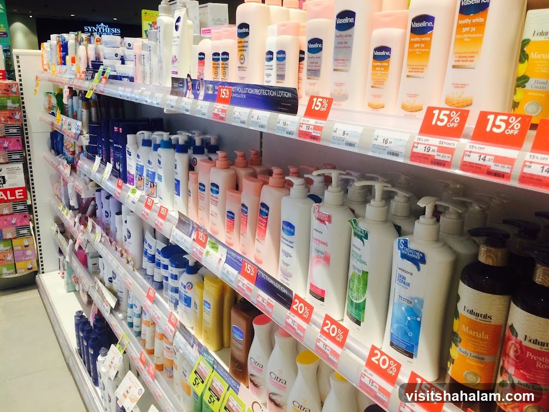 Skincare Products on Shelves