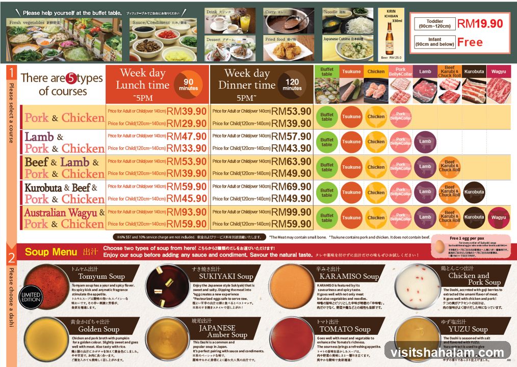 Buffet Menu