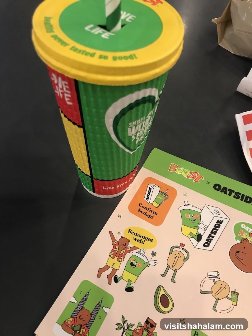 Boost x Oatside Stickers and Cup