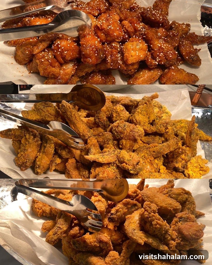 Assortment of Fried Chicken Wings