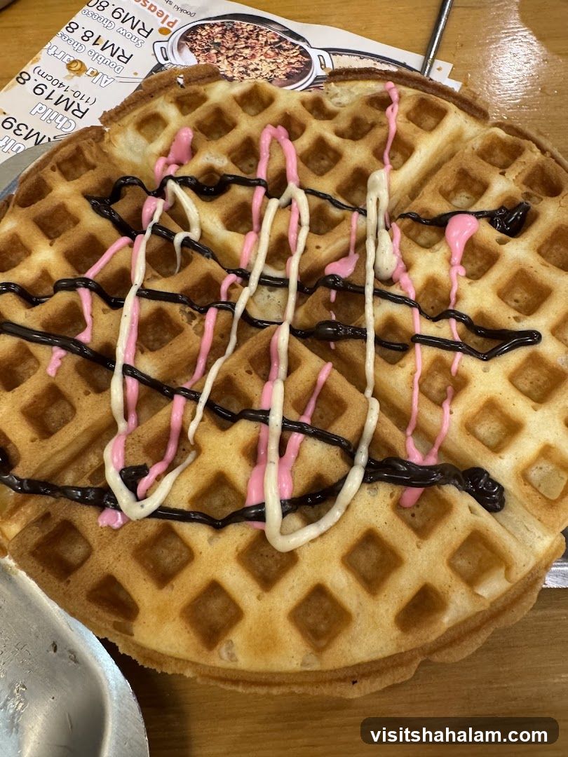 Waffle with Drizzle
