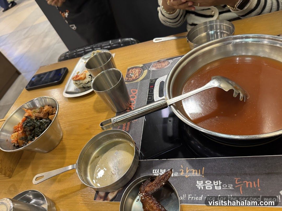 Korean Meal with Hot Pot