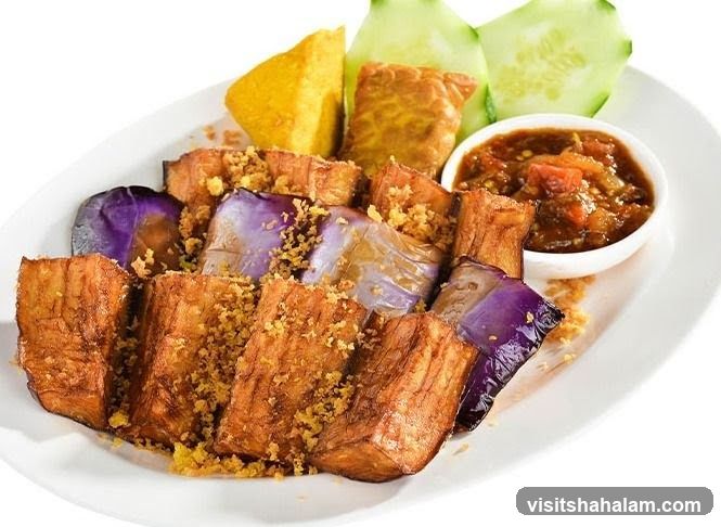 Fried Eggplant and Tofu with Dip