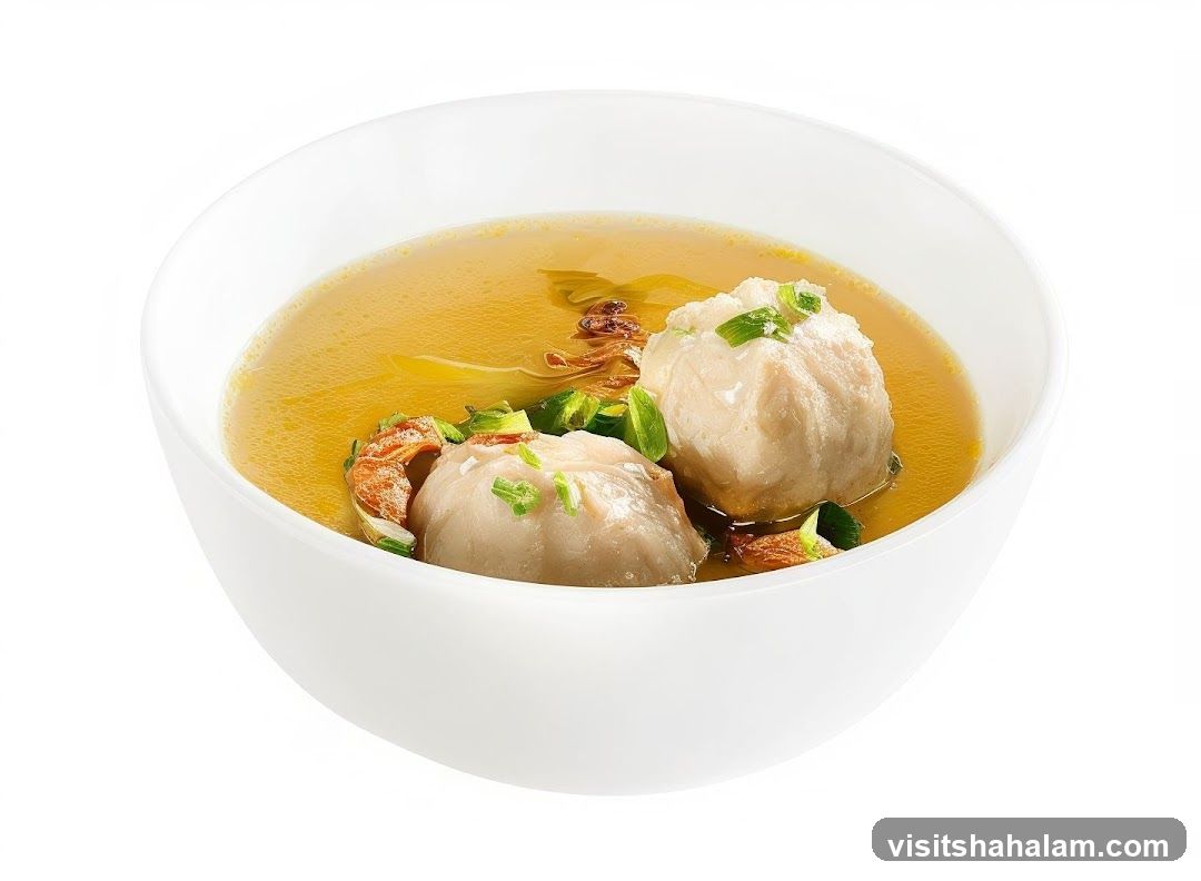 Bowl of Meatball Soup