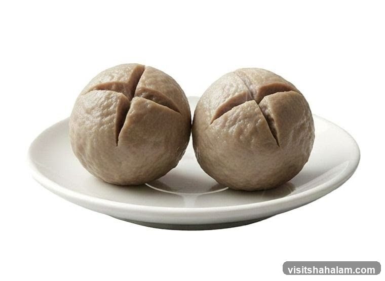 Two Meatballs on a Plate