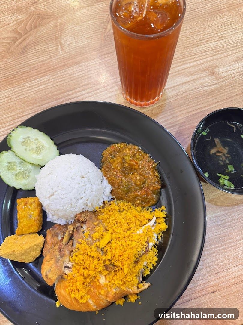 Fried Chicken Meal with Iced Tea