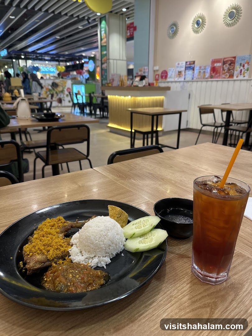 Fried Chicken Meal with Iced Tea