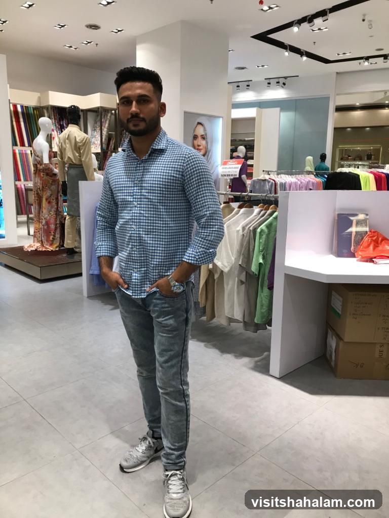 Man in a Clothing Store