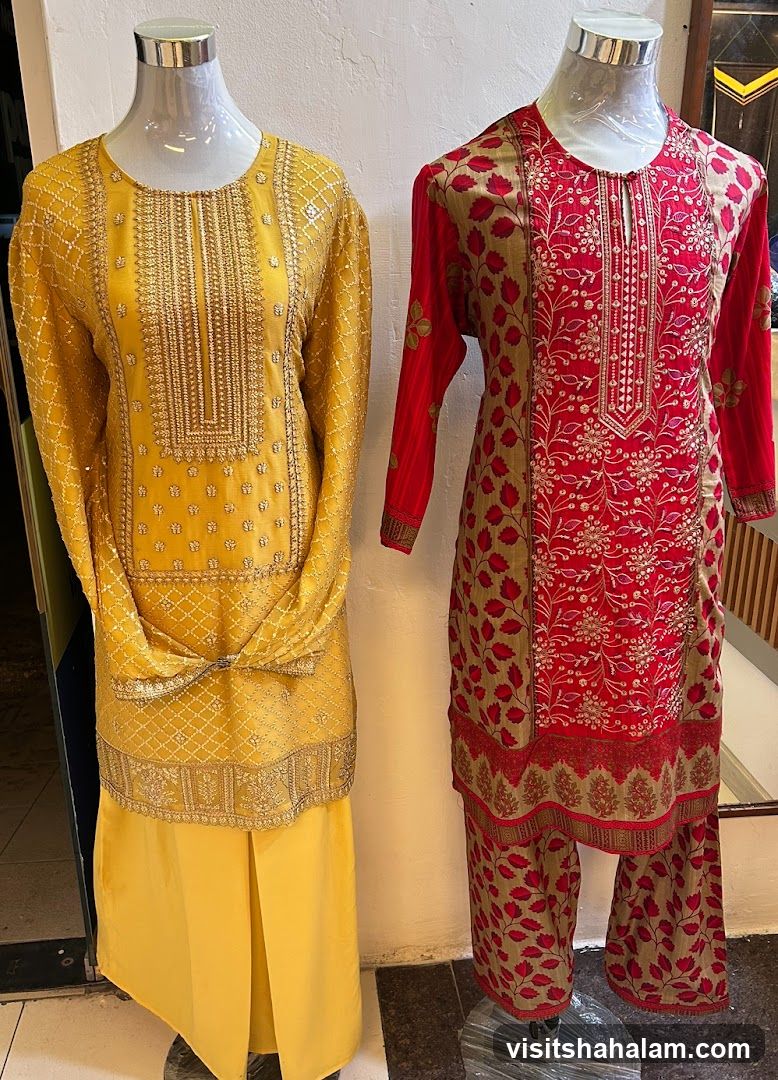 Women's Traditional Attire on Mannequins
