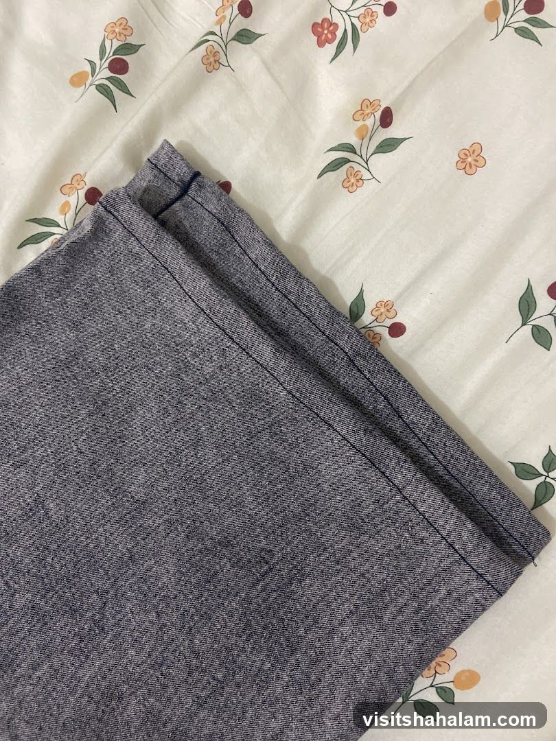 Folded Garment on Floral Fabric