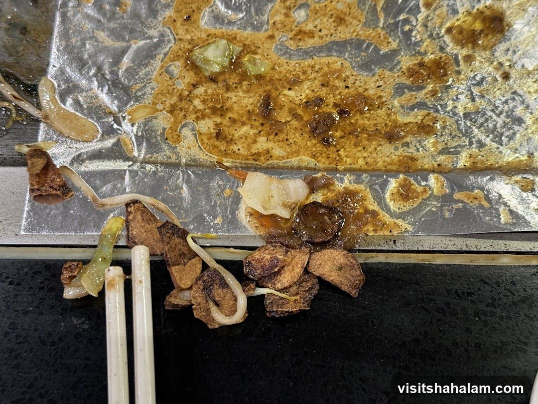 Leftover Food on Foil Tray