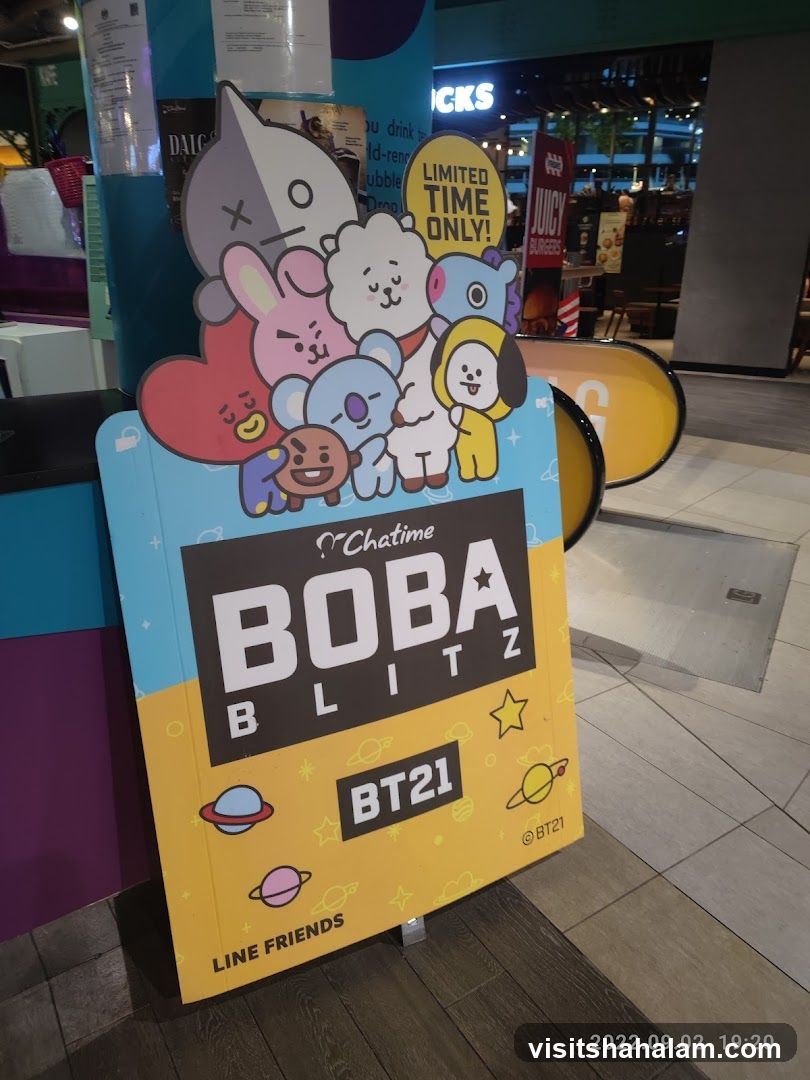 Chatime Boba Blitz BT21 Standee