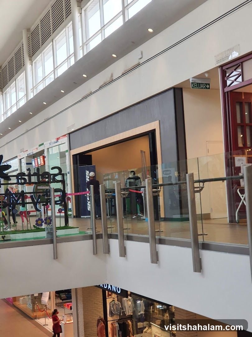 Mall Interior with Shops