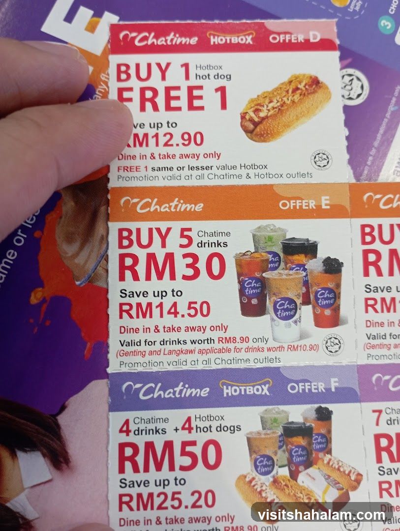 Chatime promotional flyers