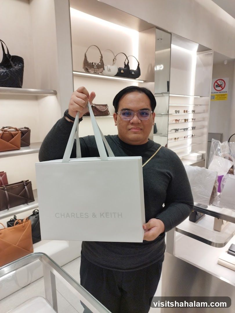 Person holding a shopping bag