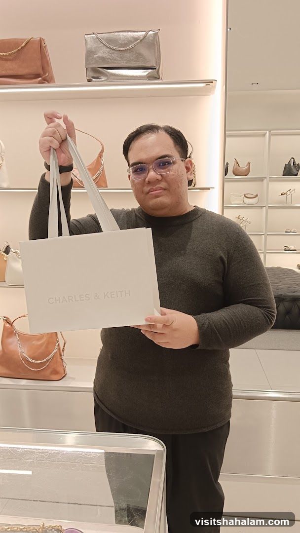 Man holding a shopping bag