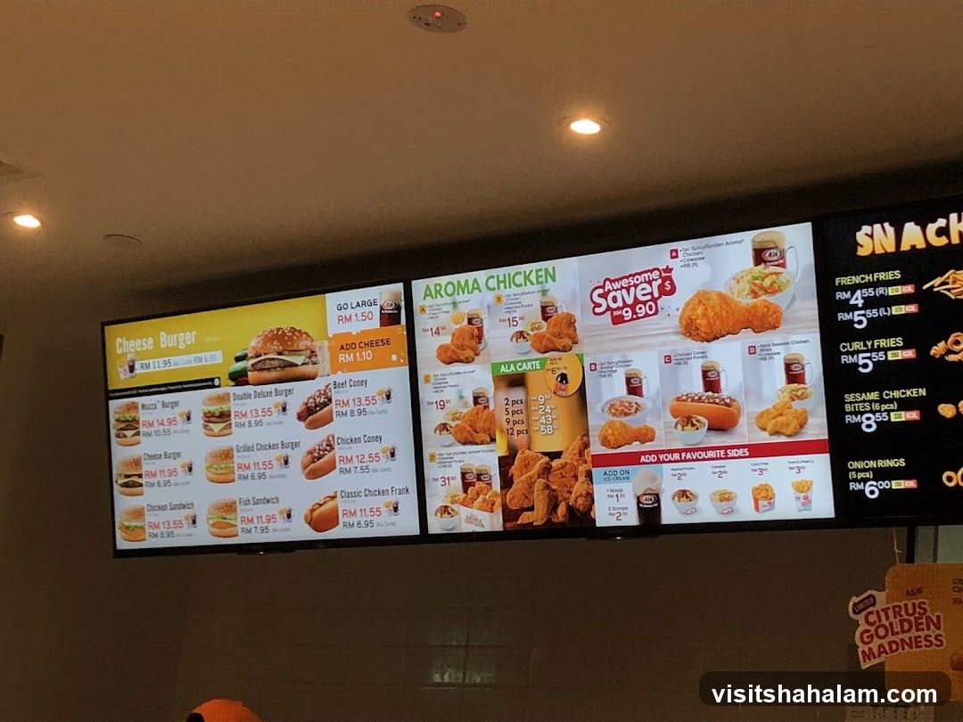 A&W Menu