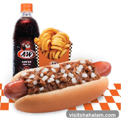 A&W Chili Dog Combo