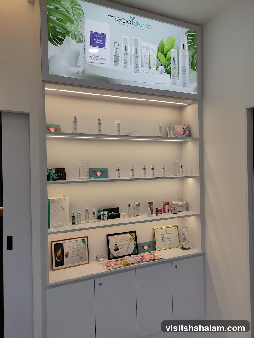 Skincare Products Display