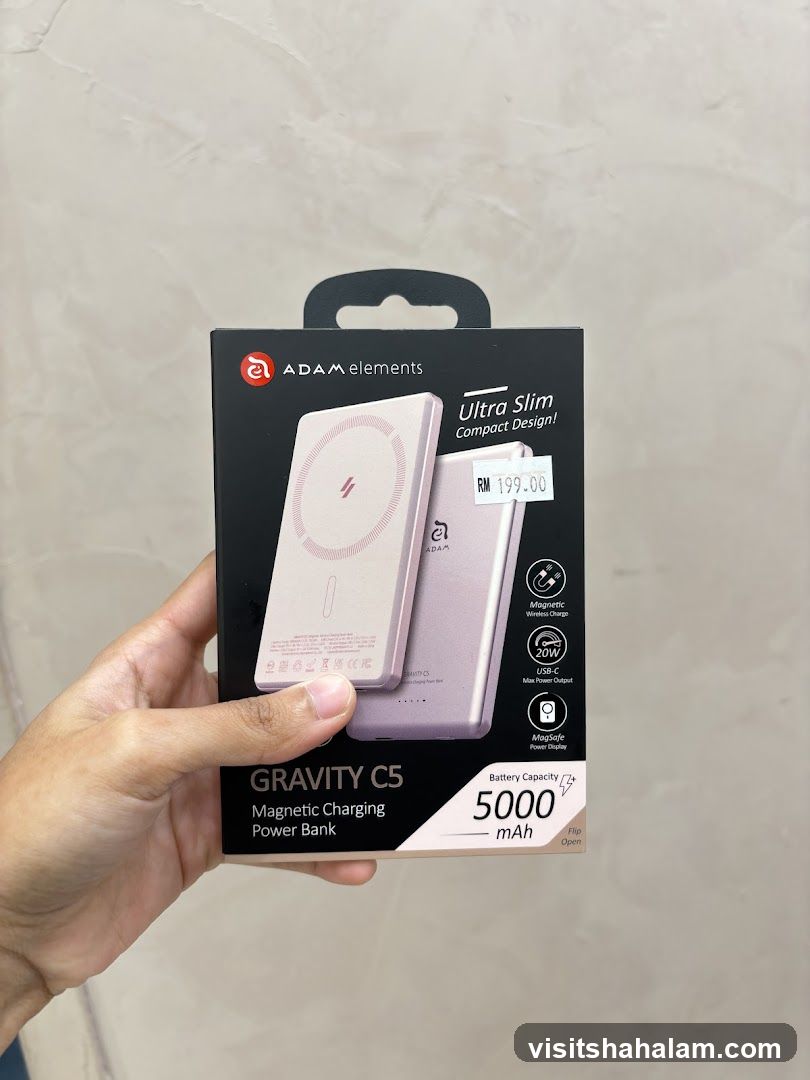 ADAM Elements Gravity C5 Magnetic Charging Power Bank