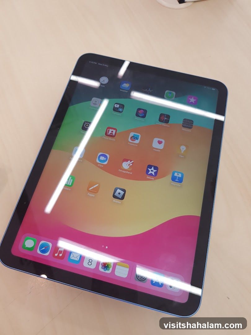 Tablet with Home Screen