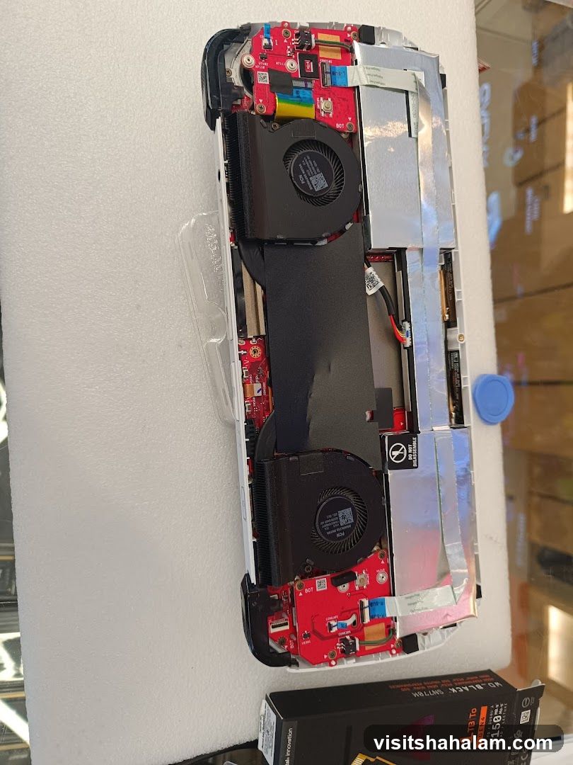 Internal components of a device