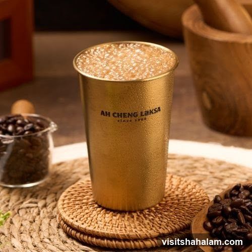Iced Coffee in a Gold Tumbler
