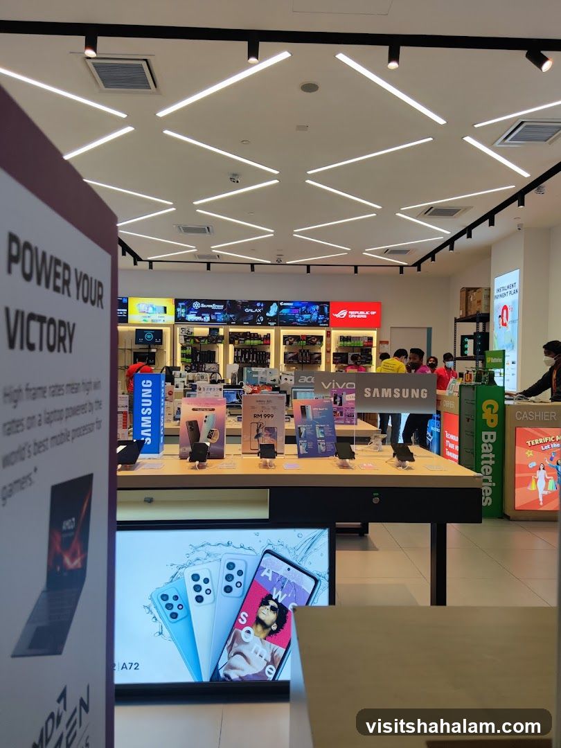 Electronics Store Interior