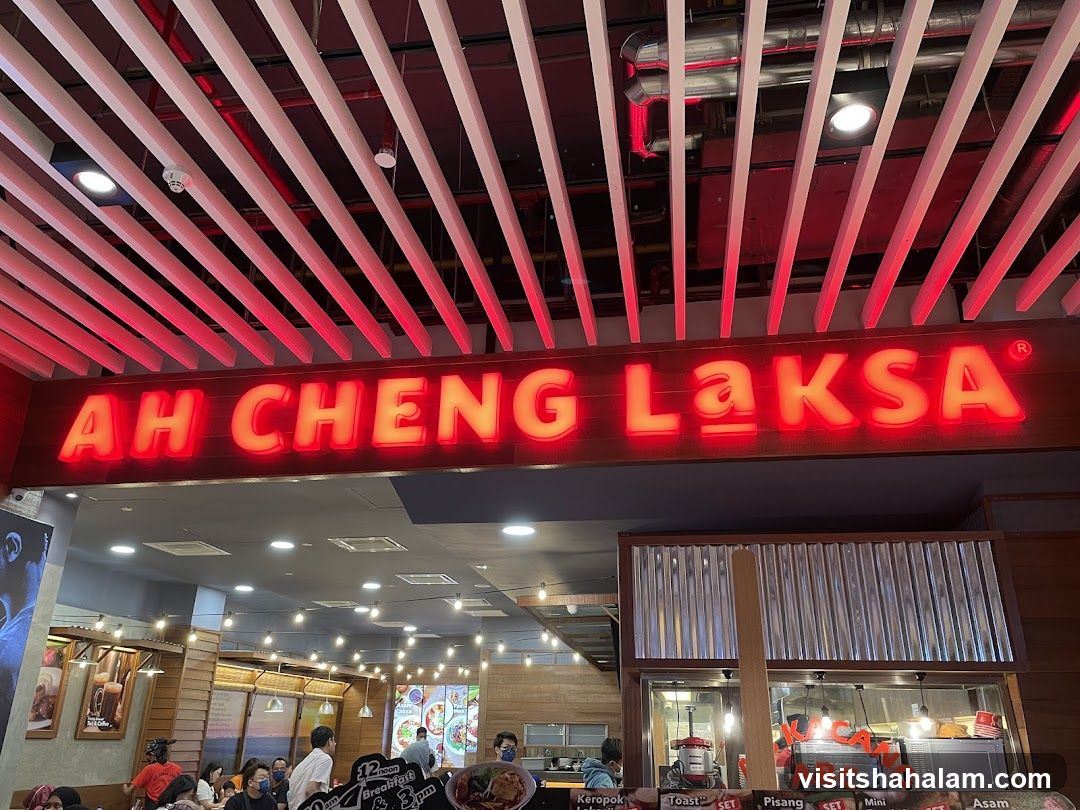 Restaurant Interior with Signage