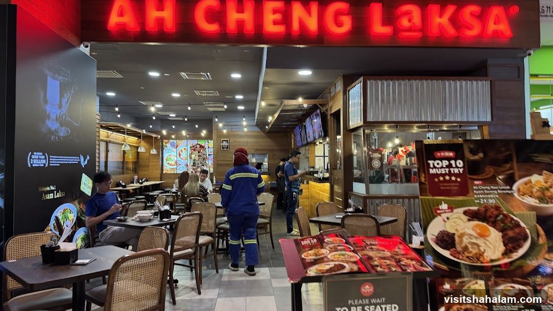 Restaurant Interior with Signage