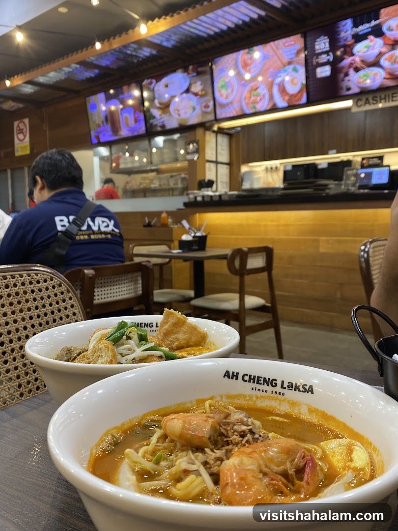 Restaurant Interior with Food