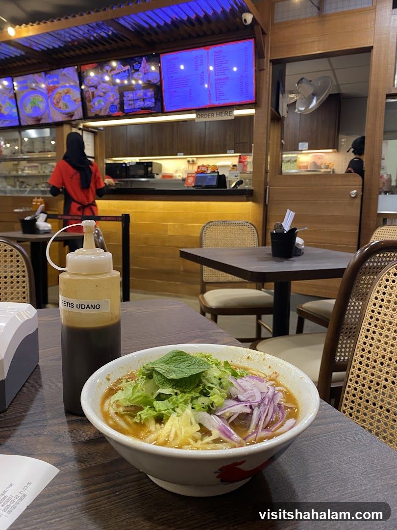 Restaurant Interior with Food