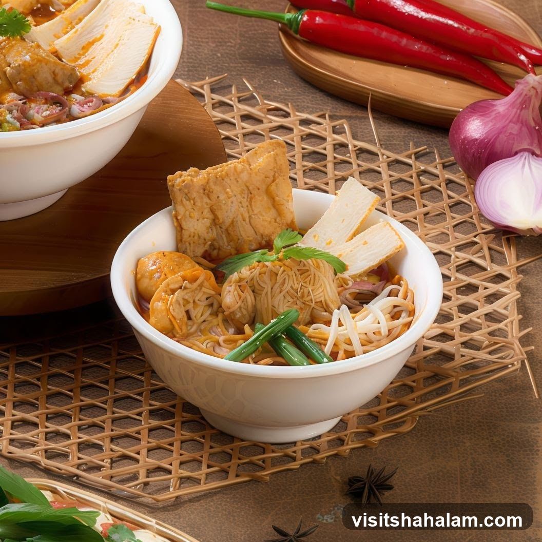 Curry Noodles with Tofu and Fish Cakes