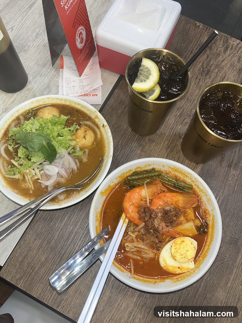 Laksa and Drinks
