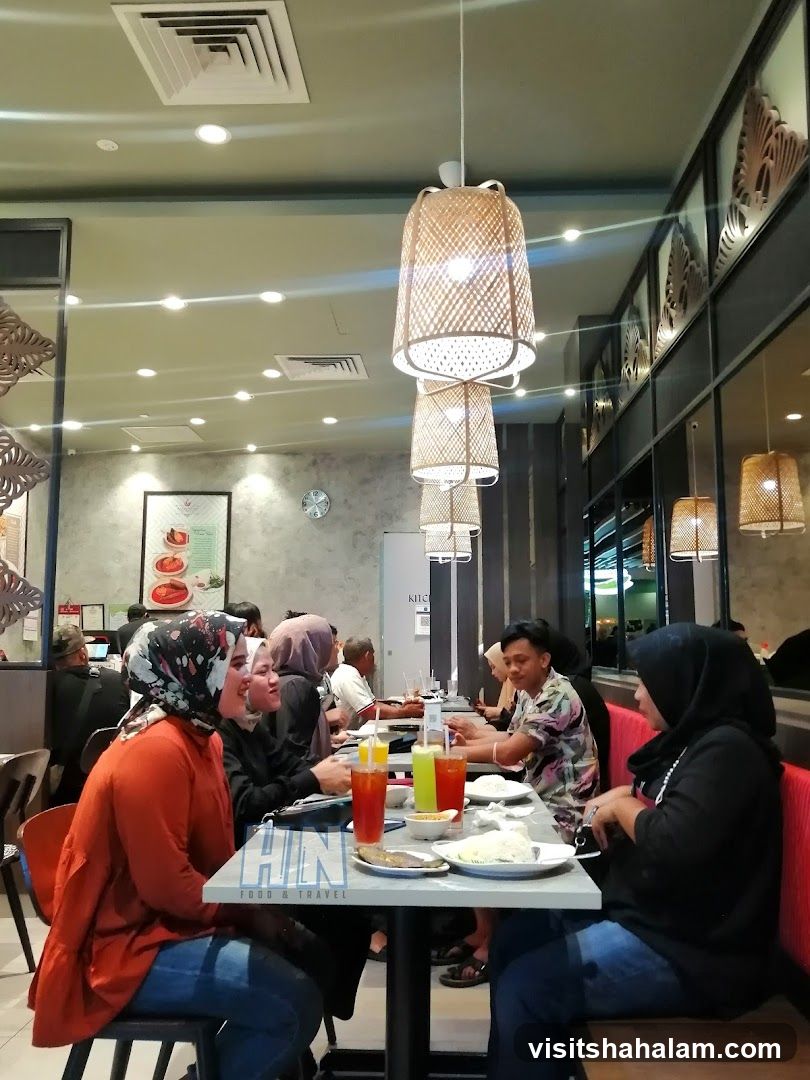 Restaurant Interior with Diners