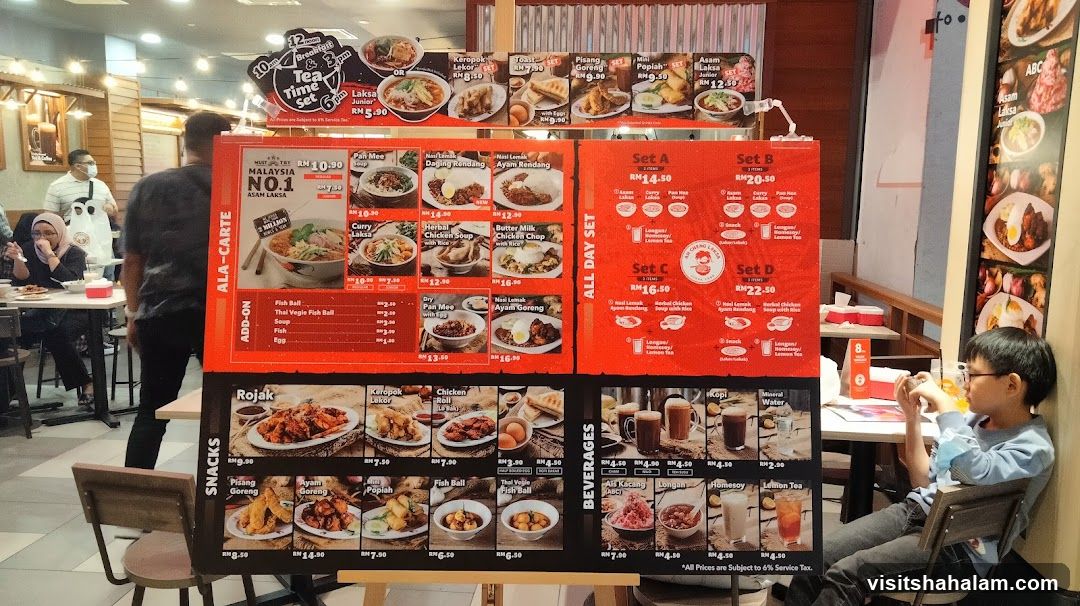 Restaurant Menu Display