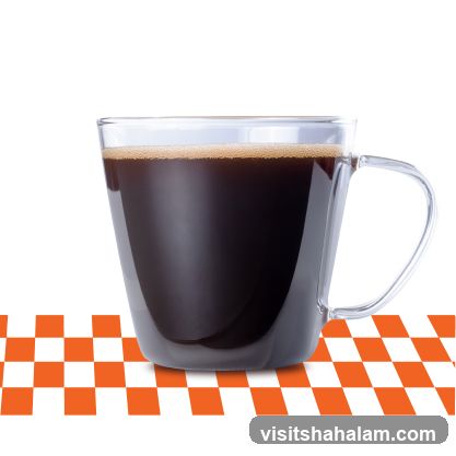 Coffee in a glass mug