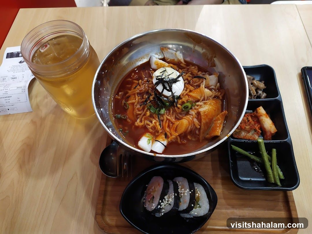 Korean Meal with Drink