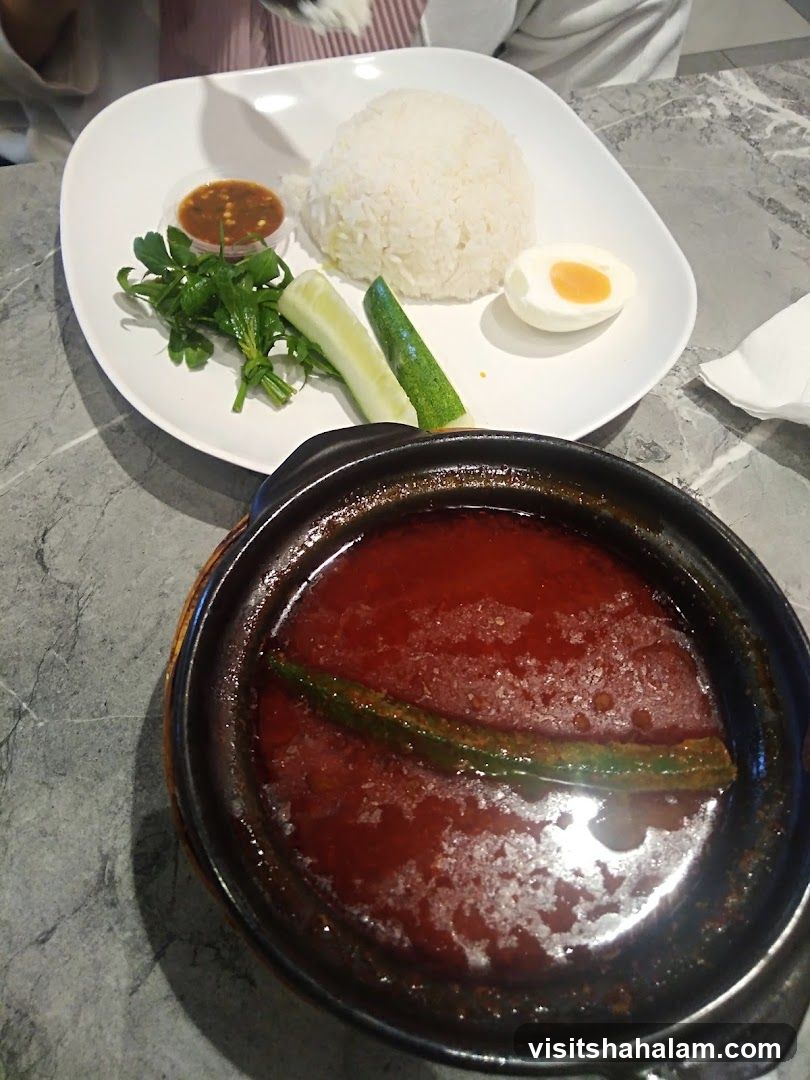 Nasi Lemak with Curry