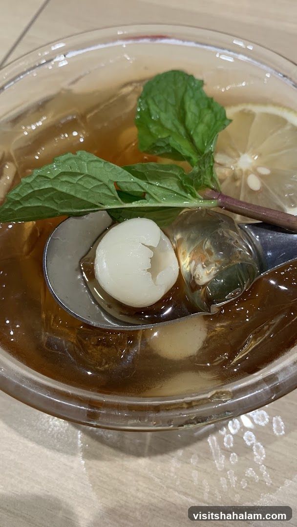 Lychee and Mint Drink