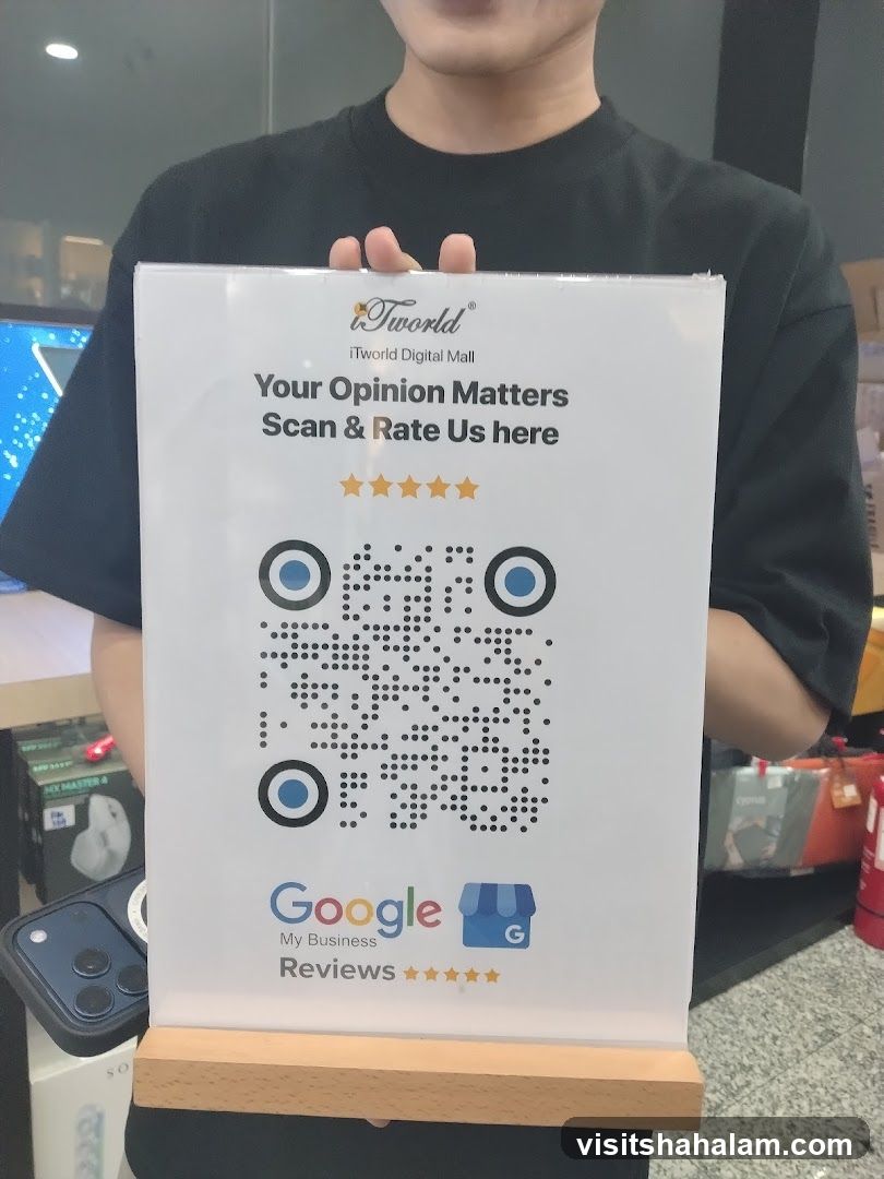 Google My Business Reviews Sign