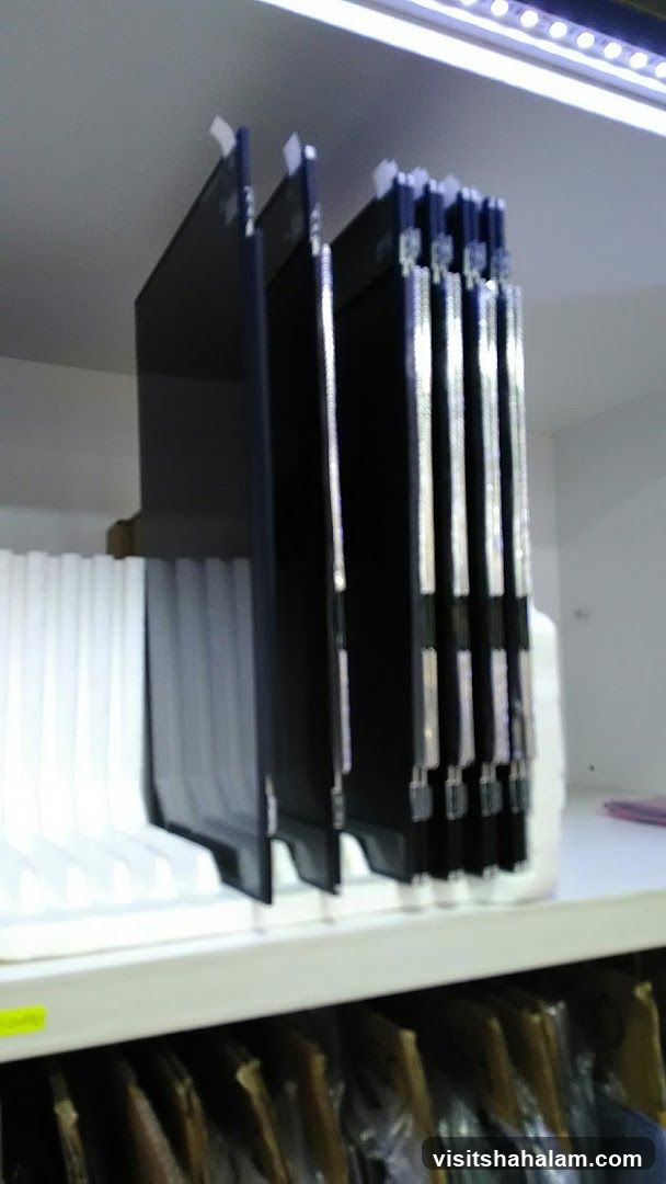Electronic Screens on Shelf