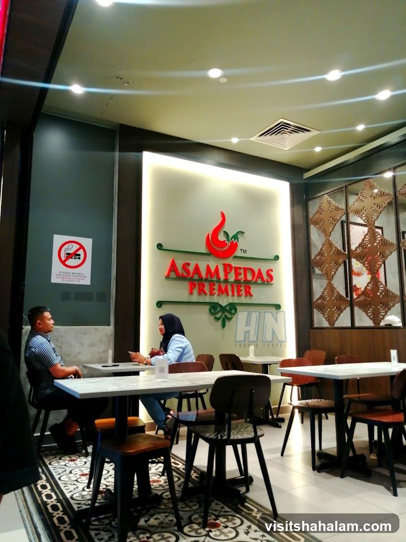 Restaurant Interior with Logo