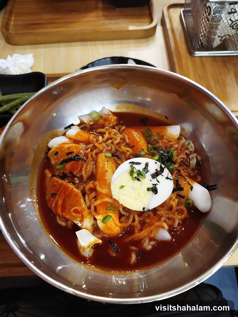 Spicy Korean Noodle Dish