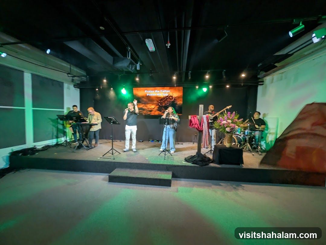 Church Band Performing on Stage