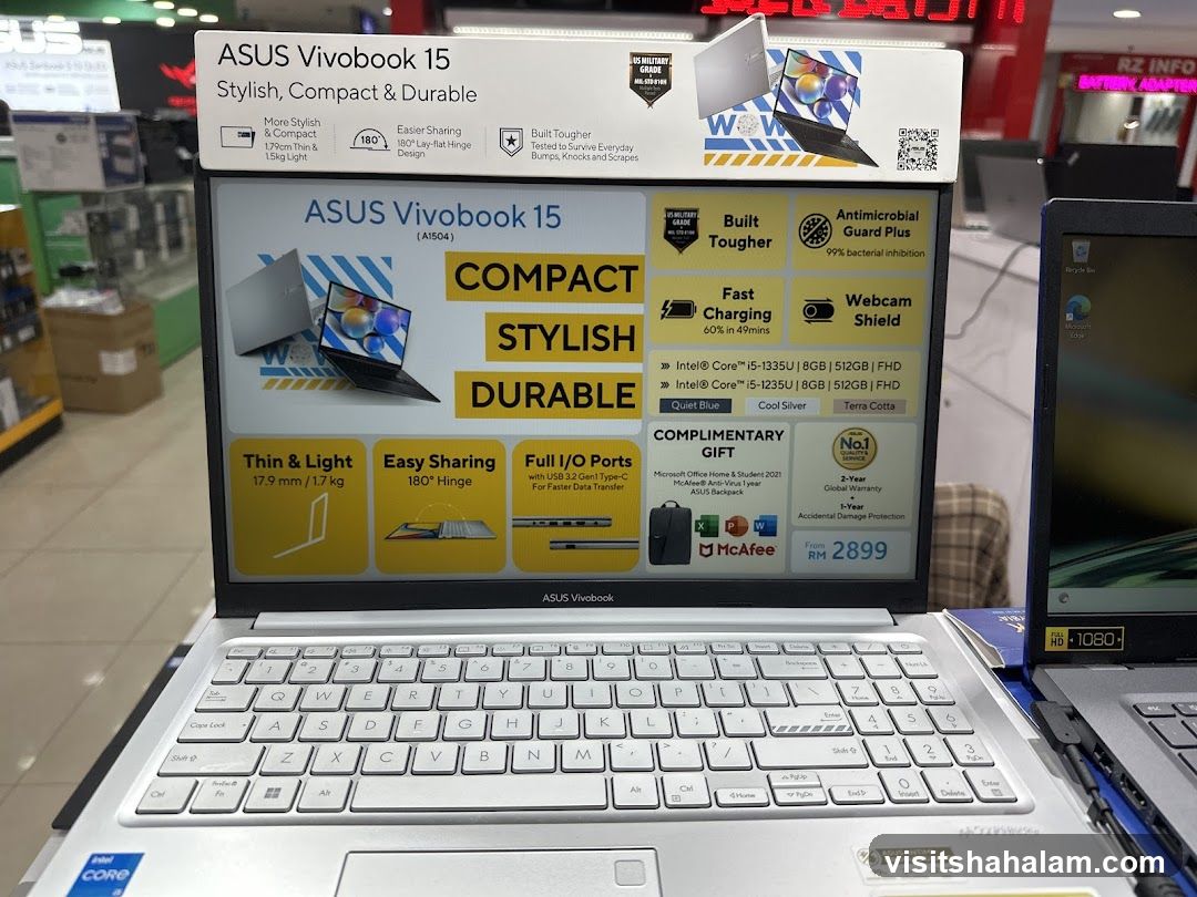 ASUS Vivobook 15 Laptop Display