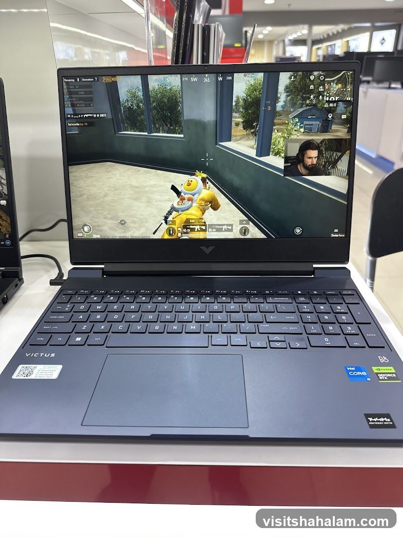 Gaming Laptop Displaying PUBG