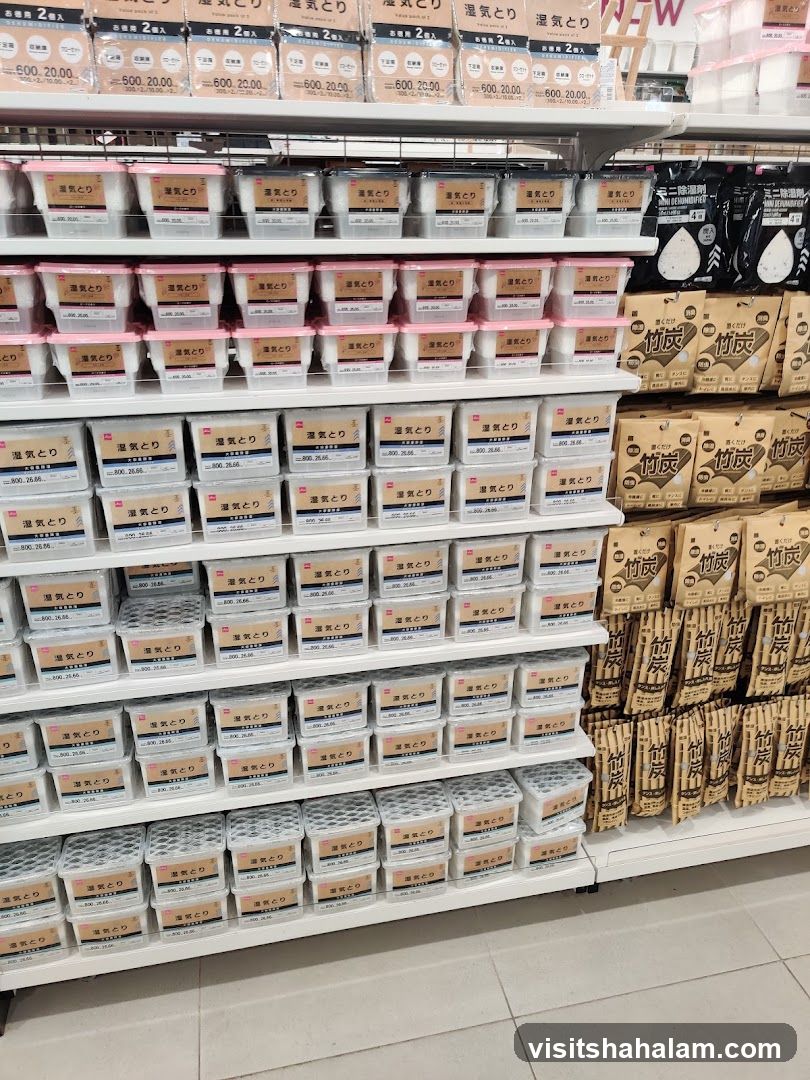 Dehumidifier Products on Shelves